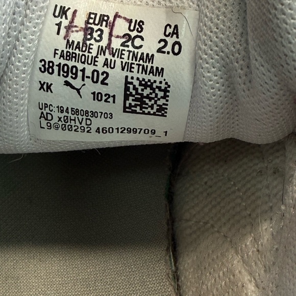 Youth Puma Classic White Lace-Up Sneakers - Picture 5 of 5